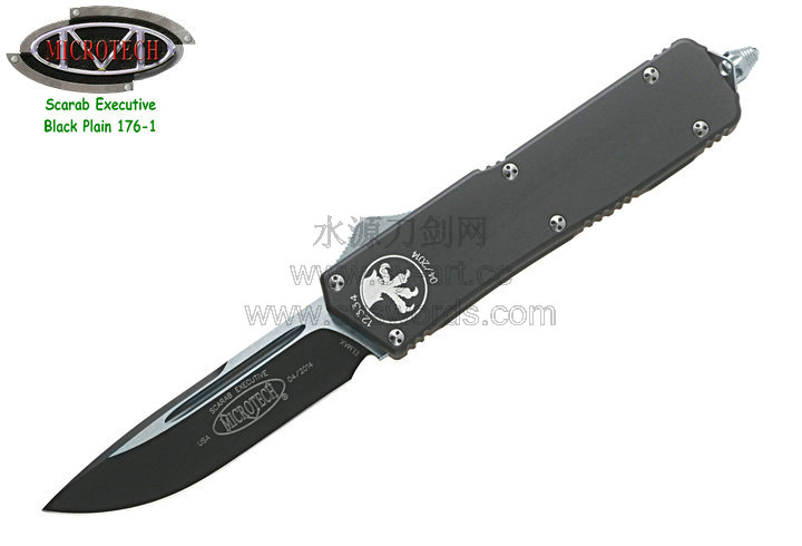 Microtech ΢ Scarab Executive 176-1 Two-tone Black Plain ʥ׳ ɫ-˿˫ɫȫֱֻ